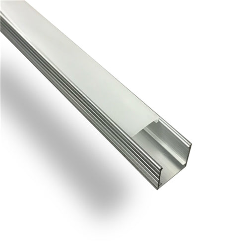 3M Low Spotting Deep Aluminium Channel for LED Strip Lights 14.5 x 14.5mm - 403 - Light Market