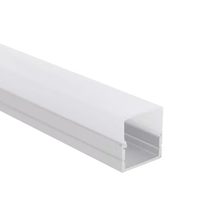 3M Square Surface Aluminium Channel for Led Strip Lights 19.8x23mm - Light Market