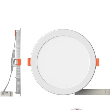 12w Super Slim LED Panel Light Round Recessed 4000k