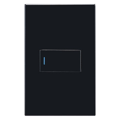 1 Lever 1 Way Modern Wall Switch Black - RES47