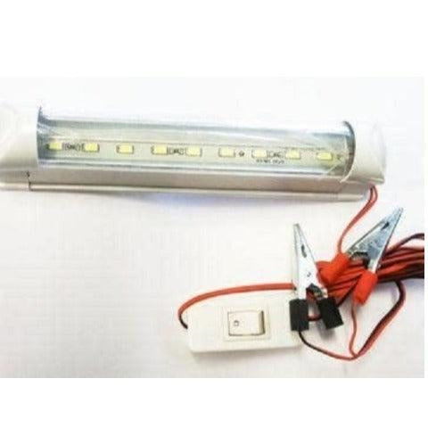 12V T8 1FT 5W LED Complete Fitting with Switch and Clamps 6500K - PC-127