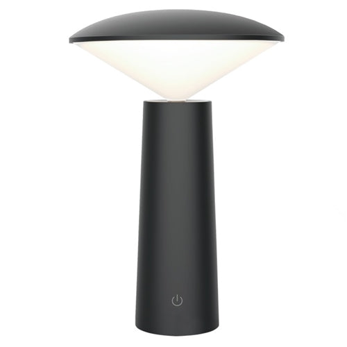 4w Rechargeable Mini LED Table Lamp Black CCT - TL655 - Light Market