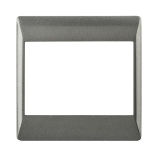 4x4 Face Plate - ECP261 Matt Silver - Light Market
