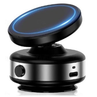 5-12V 15W Wireless Car Charger Universal Magnetic Car Phone Holder with Vacuum Suction - Light Market