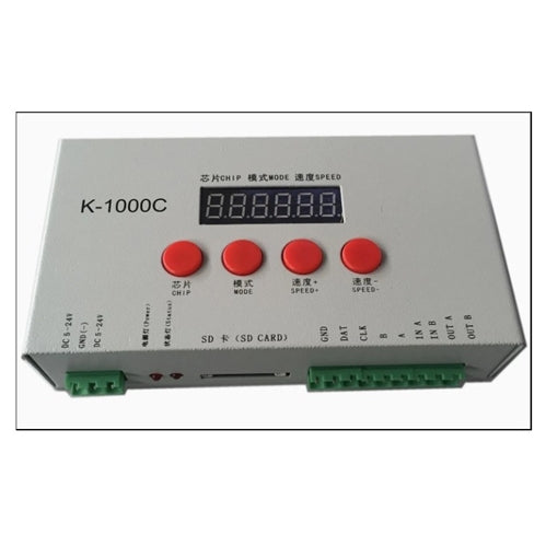 5-24V K-1000C Computer Programmable Controller with SD Card WS2812B WS2815 SK6812 SK9822 Led Lights 2048 Pixels Controller - Light Market