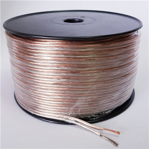 1mm Transparent Twin Flex 100m Roll Monster Cable