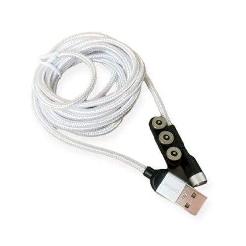2m 3in1 Type-C+Lighting+Micro 3A Quick Magnetic Charging Cable