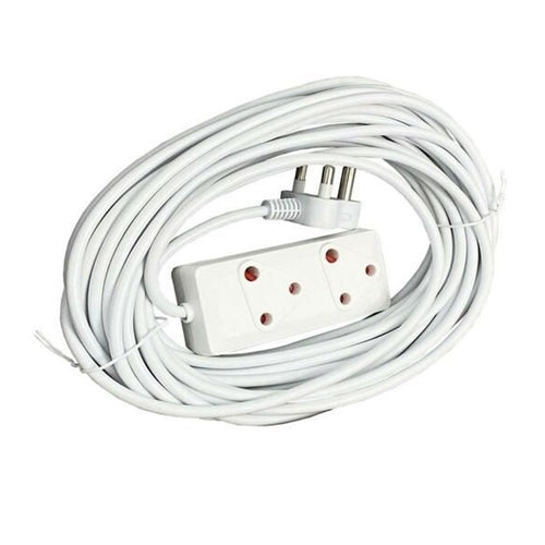 20m Extension Cable With 2 x 16a White TT-FO1-20M