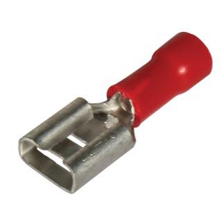 P/INS. 6.35mm Crimp Spade Terminal - Female 10 Pack 1DF EA25