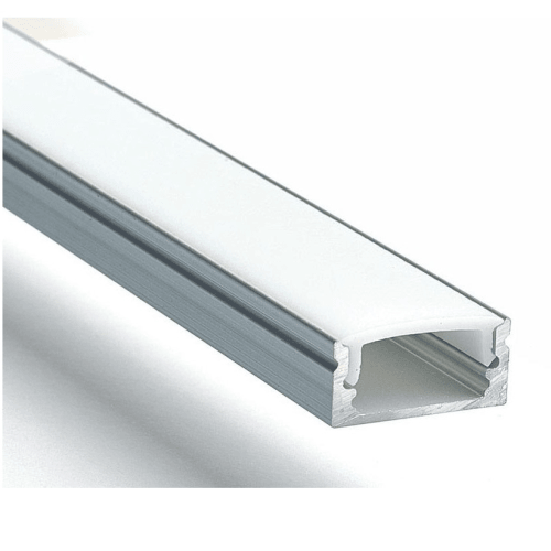 3M Surface mounted Aluminium Channel for LED Strip Lights 17x7mm