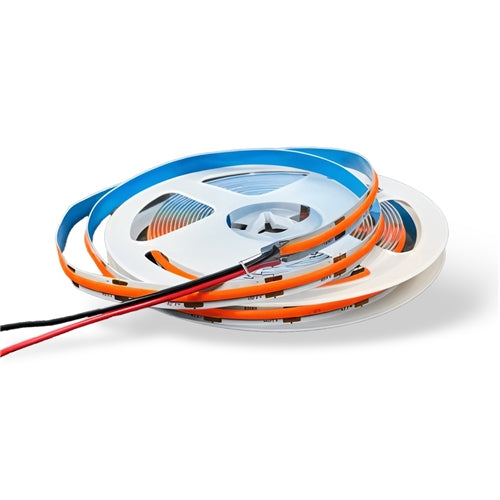 12v 8mm 260 LED COB Strip Light IP20 5m Red