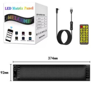 Led Panel 5v 5V 2A 16x64 LED Programmable Matrix Panel 92x374mm — Light Market
