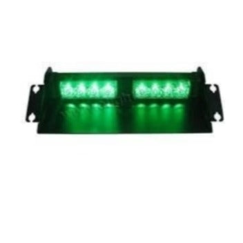 12-24v 8 Led Dash Mount flashing Green PC-19G