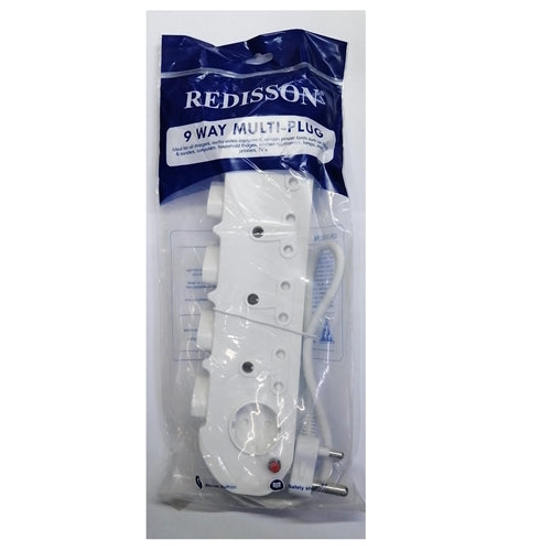 9 Way Multi Plug With Switches Mi-09 Redisson