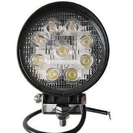 12V 27w Round LED Car Spotlight 6000k IP67