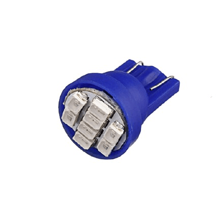 12v T10 8 Smd Led Park Light Blue Bing Light