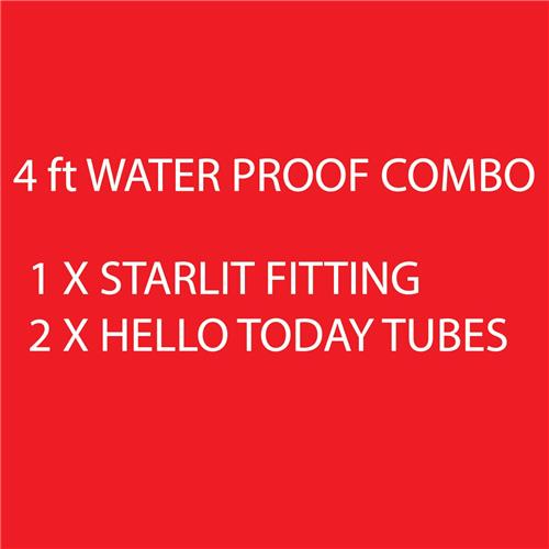 PROMO 4FT WATERPROOF STARLIT + 2 HELLO TODAY TUBES