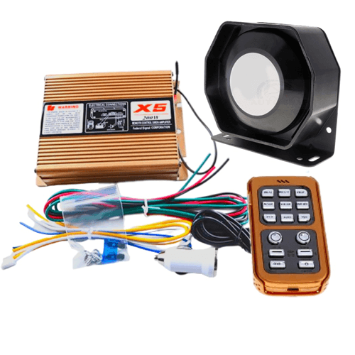 200w Automotive Siren Alarm with Wireless Remote & Mic