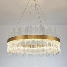 Tri-Colour Crystal Lux Chandelier 1000mm 92w DRSA7002