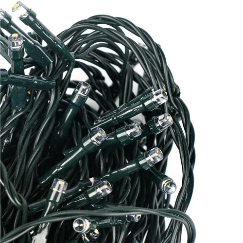 8M Connectable LED fairy light 3000K Green Cable HJ-100WW - Light Market