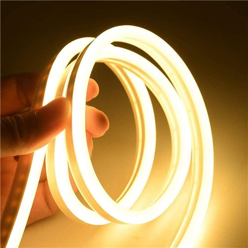 12v 8mm Neoflex 8 LED Neon Rope Light 3500k 1m Bing Light