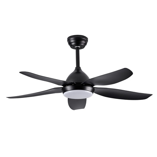 35w 5 Blade LED Ceiling Fan Black CCT - FCF096