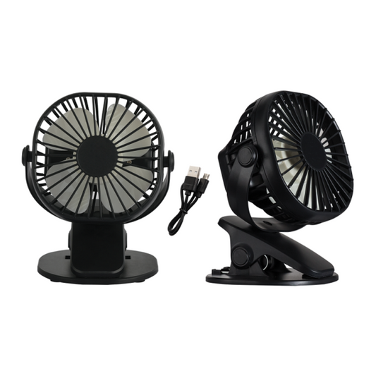 Rechargeable Desk Fan - FAN020 BLACK