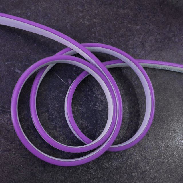 12v 8mm Neoflex 8 LED Neon Rope Light Purple 1m Bing Light