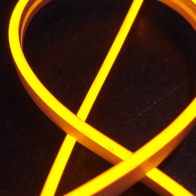 12v 3mm Neoflex3 216 LED Neon Rope Light Amber 1m Bing Light