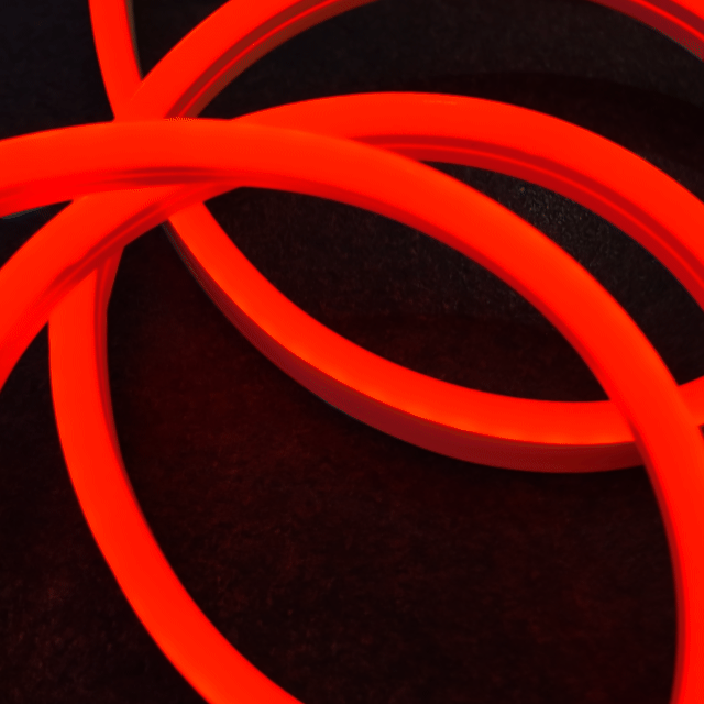 12v 8mm Neoflex 8 LED Neon Rope Light Red 1m Bing Light