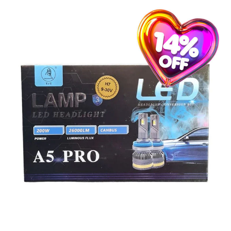 9-30v 200w H7 Led Car Headlight Kit - A5 Pro