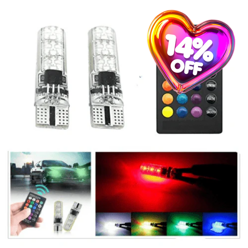 T10 12v 5050 x 6 Led Rgb Park Light With Remote 2 Pack Ejc