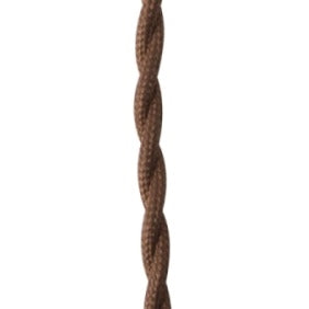 2 Core Material Twisted Cord Wire Brown - WIRE011