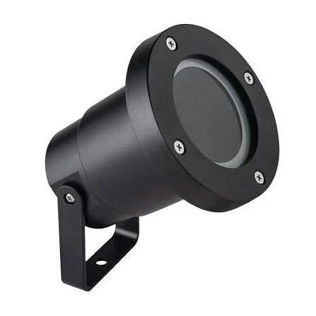 Black Garden Spike With Clear Glass Cover IP65 -GS016