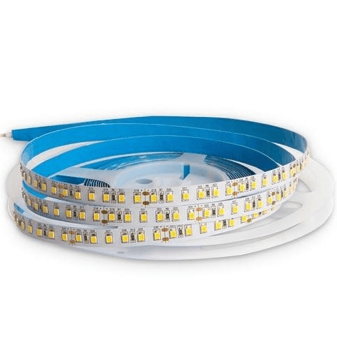 12v 8mm 2835 120 LED Luma Strip Light IP20 5m Roll 4000k Bing Light