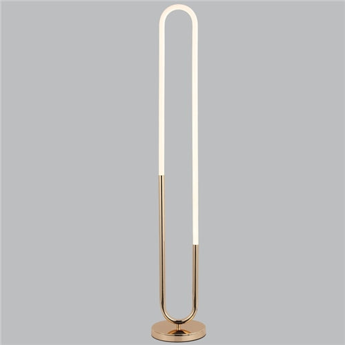 15W Metal and Acrylic LED Standing Lamp with On/Off foot 4000k - SL411 Gold