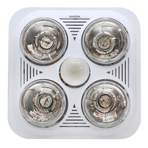 Bathroom Square 3 in 1 Ceiling Heater White C86W - Light Market