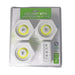 Battery Operated Hexagon Led Cob Light With Remote Set Of 3 FJF-6 - Light Market