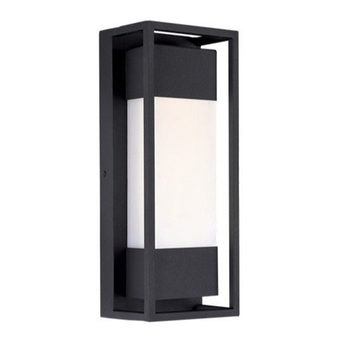 12W Outdoor LED Wall Light Black IP54 - L541
