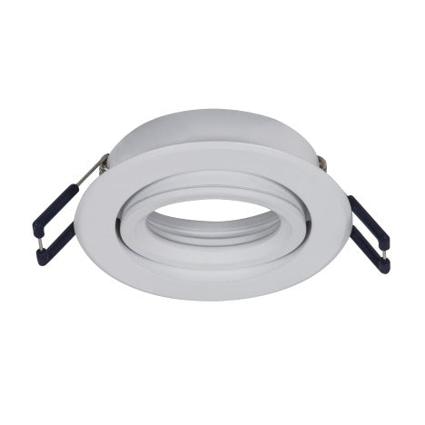 Bevelled Edge Downlight Holder Matt White - DL091 - Light Market