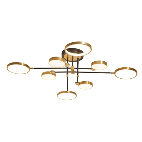 8 Light LED Metal Ceiling Fitting Bronze and Black - CF472/8