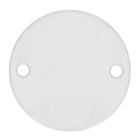 Clear round acrylic disc with two holes, blank DIY pendant charm for crafts and jewelry