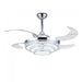 Crystal Bulkhead LED Ceiling Fan 9304 - Light Market