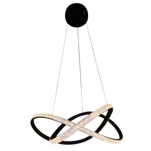 Crystal Edge Infinity Chandelier with Integrated LED lighting - TRI-Color - Light Market