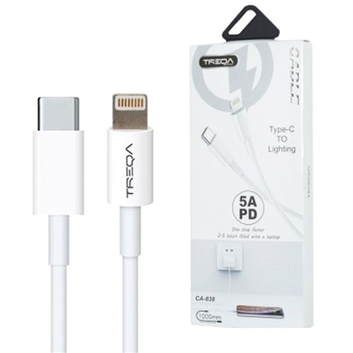 1m Type-C to Lighting 5A Fast Charging Cable CA838