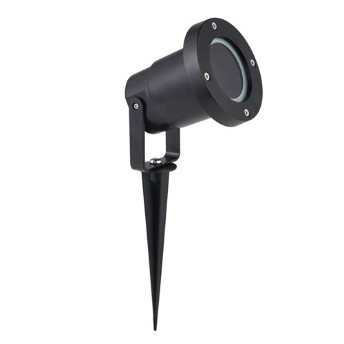 Garden Spike with Clear Glass Cover - GS016 Black