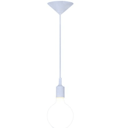 E27 Pendant Light PVC & Silicone White