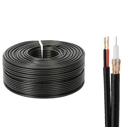 RG59 CCTV Cable with Power - 100m Roll