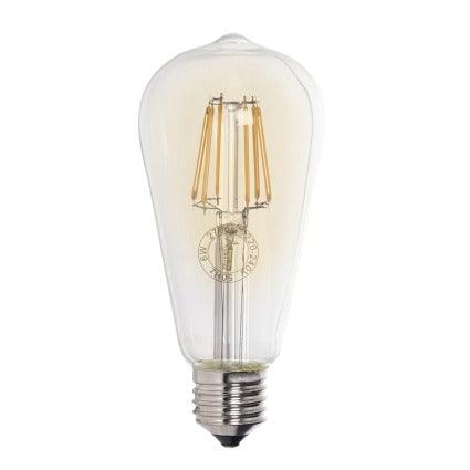 E27 6W ST64 Dimmable LED Filament Bulb 2700k - BULB LED 196 - Light Market