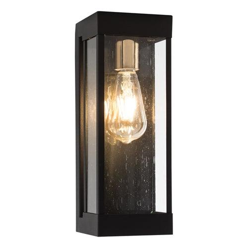 E27 Metal and Clear Glass Wall Light Black and Gold L523 - Light Market
